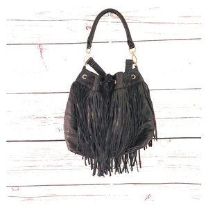 H&M Black Tassel Bag